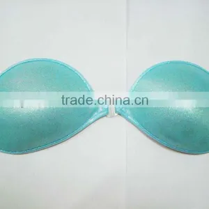 Fahion Blue Fabric Strapless Adhesive Bra thumbnail-1