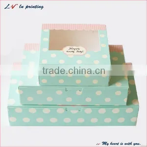 Fancy Eco-friendly Recycle Food Grade Portable Folded Cookie Box thumbnail-1