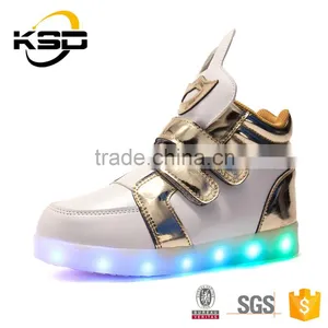 2016 The Newest Fashionable High Neck Kid Shoe LED Light Up Shoe thumbnail-1