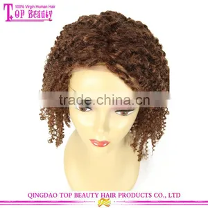 Qingdao Factory Price 12 Inches Glueless 7a Unprocessed Brazilian Human Hair Lace Front Wigs For Black Women thumbnail-5