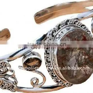 Lovely!! Mushroom Rhyolite Smoky Quartz Jewelry Adjustable thumbnail-1