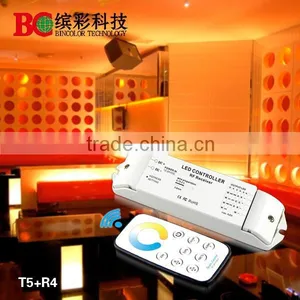 T5+R4 Dc12-24v 4ch Color Temperature Controller Touch Remote ct Led Controller for ct Light thumbnail-2