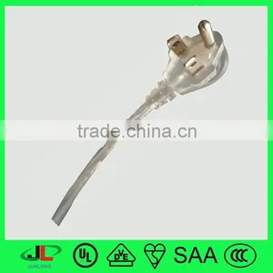 NEMA Transparent Extension Cord UL 3 Pin Plug American Electric Wires for Sale thumbnail-5