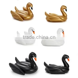 Inflatable Pool Toys Summer Fun Bali Island Swimming Ring Inflatable Donut Swan Flamingo Ride-On Floating Island Water Raft thumbnail-1