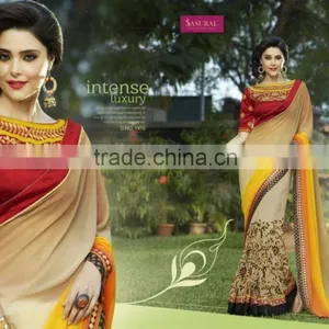 Fashion Indian Bridal Saree thumbnail-3