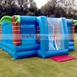 2 in 1 Inflatable Sport Field for Football Picth and Volleyball Field Inflatable Sports Playground thumbnail-1