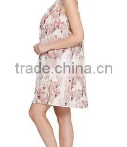 Sleeveless Ladies House Dress Digital Printed House Dress thumbnail-4