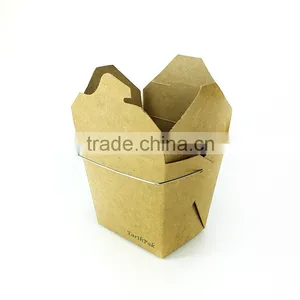 Disposable Craft Paper Curry Rice Box With Handle Fast Food Meal Boxes thumbnail-3