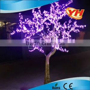 Nwe 2014 Artificial Cherry Blossom Wood Frame Christmas Cherry Blossom Tree Artificial Flower With Led Light Holiday Light thumbnail-1