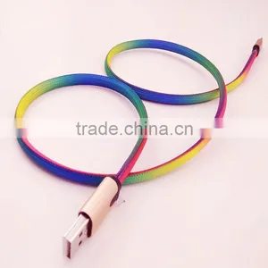 Fast Mental Nylon Braided USB Type C Cable Charger - Silver/gray USB Type-c Cable thumbnail-1
