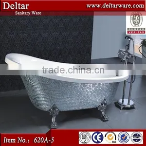 With Sliver Claw Cheap Hot Tub, Oval Freestanding Bathtub, Acrylic Bath Tubs & Sliver Bathtub Faucet thumbnail-1