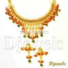 Traditional Necklace Sets, Indian Kundan Jewellery, Kundan Necklace Sets thumbnail-1