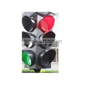 High Quality 300mm Four Direction Solar Powered Temporary Led Traffic Signal Light thumbnail-2