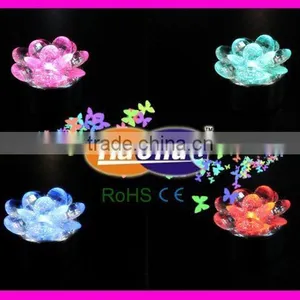 LED Plastic Colorchanging Flower Candle Light thumbnail-1