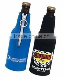 Promotional Four Pack Neoprene Beer Bottle Cooler Holder With Strap thumbnail-3