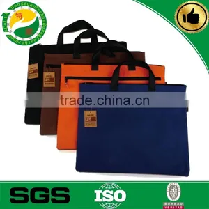 China Supplier Polyester Zipper Hand Document Bag A4, Conference Tote Bag thumbnail-1