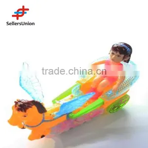 No.1 Yiwu Commission Agent Electric Animal Ride Toy Plastic Carriage With Girl Toy 23*9.5*9CM thumbnail-1