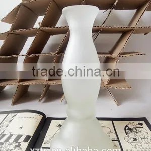 Height 180mm Frosted Glass Candle Holder thumbnail-1