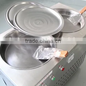 Commercial Double Pan Fried Ice Cream Machine/fried Ice Cream Roll Machine thumbnail-3