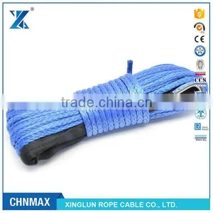 6MM X 12M UHMWPE Fiber Synthetic Winch Rope With Hook thumbnail-1