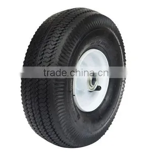 4.10/3.50-4 Pneumatic Handtruck Wheel Hand Trolley Lawnmower Wheel thumbnail-1