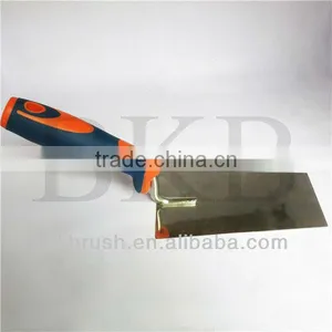 5.5 Inch Stainless Steel Trapezoid Putty Knife With Rubber Handle thumbnail-1