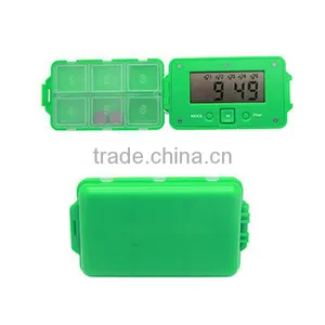 Portable 5 Group Pill Box With Alarm Timer thumbnail-4