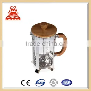 Best Products W124-CP055 New Products Unique Glass Bamboo French Press thumbnail-1