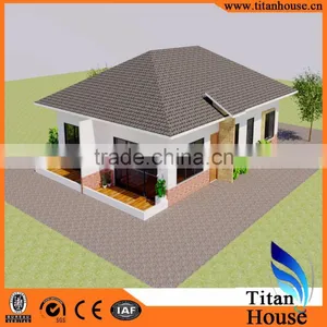One Level Low Cost Customized Design Steel Prefabricated Bungalow thumbnail-1