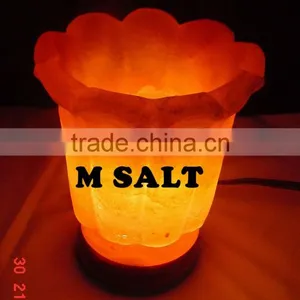 Himalayan Rock Salt Spring Tulip Lamp thumbnail-1