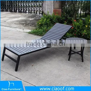 Aluminum Frame Beach Bed Wood / Wooden Sun Lounger / Teak Sun Lounger thumbnail-1