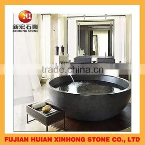 Roumd Large Stone Bathtub With Top Quality for Bathroom Use thumbnail-1