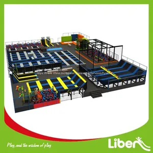 CE Approved High Quality Big Commercial Kids Trampoline thumbnail-1