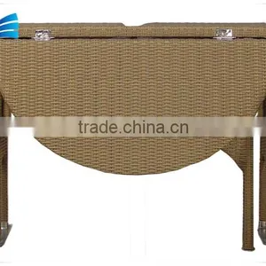 Home Rattan Folding Aluminum Dining Table for Wholesale Furniture From China thumbnail-1