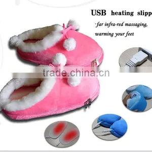 Newest Fashion Heated Slippers USB Warmer Shoes Electric USB Warm Slippers For Wholesale thumbnail-3