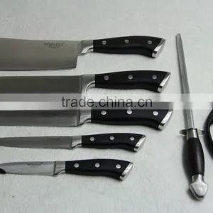 Stock Lot 8PCS Stainless Steel Knife Set CHEF'S KNIFE Overstock BREAD KNIFE Inventory SLICER KNIFE Closeout UTILITY PARING KNIFE thumbnail-5