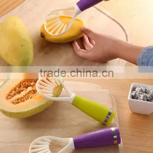 Colorful Multifunction Plastic Vegetables Fruits Remove Seeds Spoon thumbnail-6