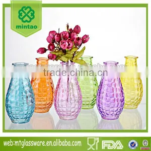 8.5oz Six Color Spray Colorful Glass Vase Wine Decanter Bottle thumbnail-1