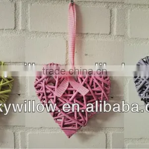 Christmas Wicker Heart-shape Wreath & Wicker Hanging Heart & Wicker Christmas Crafts thumbnail-3