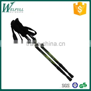 TUV Approved Trekking Pole, Walking Stick, 3 Sections, Internal Lock, Alu, SZ15348 thumbnail-1