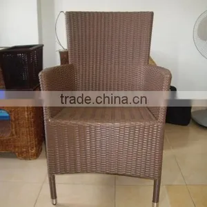 PLASTIC RATTAN ARMCHAIR thumbnail-1