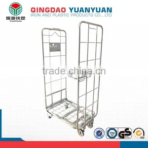 4 Side Mesh 2 Sided Logistics Trolley Cage Pallet Roll Container thumbnail-1