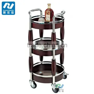 Restaurant And Hotel Service 3 Tiers Tea Trolley/Liquor Trolley thumbnail-4