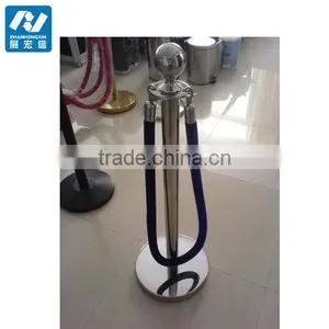 Blue Velvet Rope Barrier for Stanchion Posts thumbnail-1