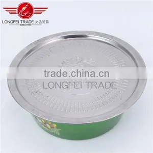 Elegant Design With Decal Stainless Steel Finger Bowls Set Bowl & Dishes / Mixing Bowl / Salad Bowl Set thumbnail-2
