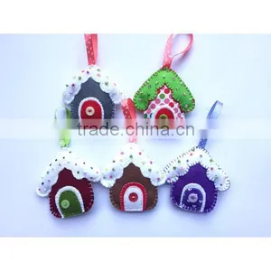 Christmas House Felt Miniature House thumbnail-5