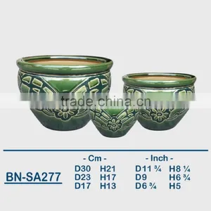 Vietnamese Ceramic Glazed Indoor Pot/ Indoor Planter BN-SA277 thumbnail-1
