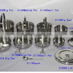 Aluminium Camping Cookset /Camping Non-stick Cookware Set thumbnail-1
