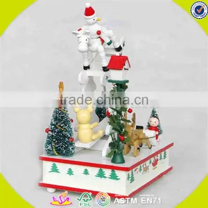 Wholesale Baby Wooden Christmas Tree Music Box Top Fashion Kids Wooden Christmas Tree Music Box W07B013A thumbnail-3