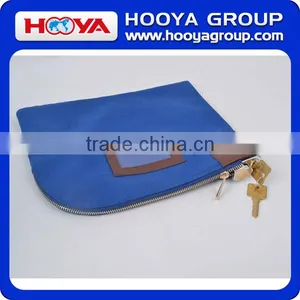 High Quality Cotton Canvas Two Metal Keys Bank Deposit Lock Bag thumbnail-1
